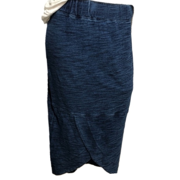 Tommy Bahama Dresses & Skirts - Tommy Bahama‎ Elastic Pull on waistband Indigo Cotton Knit Tulip Hem Skirt sz XS